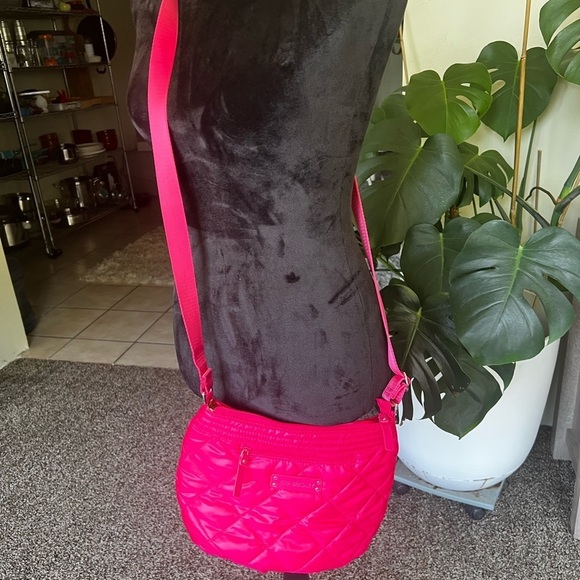 Vera Bradley Handbags - Vera Bradley Pink Quilted Crossbody Bag